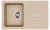 EVIDO HOME 45 S gránit mosogató, 765 x 460 mm, avena