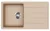 EVIDO EASY 45 S gránit mosogató, 760 x 440 mm, avena