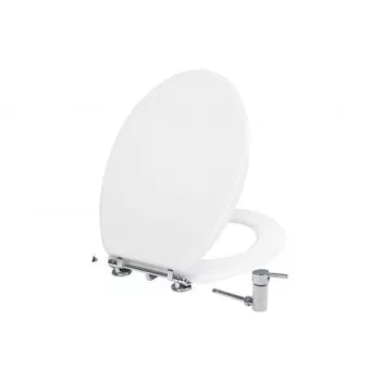   CR BIDÉS WC ülőke - hideg / melegvizes csapteleppel - Duroplast - 44 x 37 cm