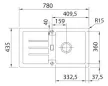 FRANKE STRATA STG 614-78 avena Fragranit mosogató