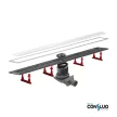 Pestan zuhanyfolyóka Confluo Premium Line fehér üveg 85 cm