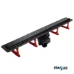 Pestan zuhanyfolyóka Confluo Frameless Line - keret nélküli - FEKETE üveg 65 cm
