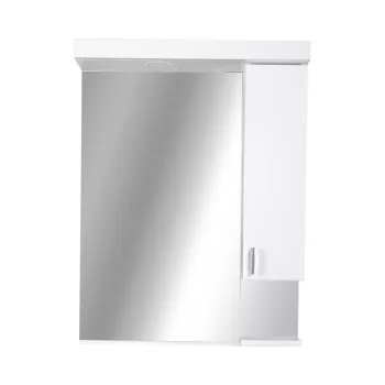   Viva STYLE Tükrös fürdőszobai szekrény LED világítással - JOBBOS szekrénnyel - 55 x 97 x 15 cm