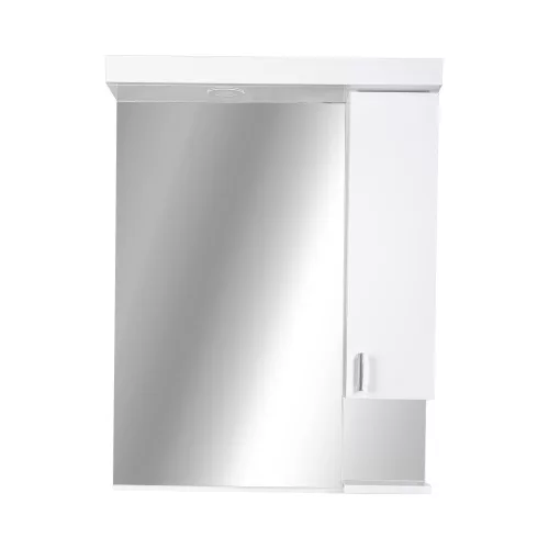 Viva STYLE Tükrös fürdőszobai szekrény LED világítással - JOBBOS szekrénnyel - 55 x 97 x 15 cm
