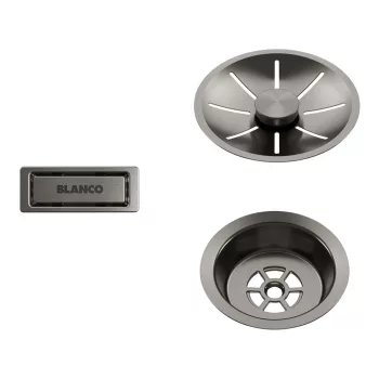   BLANCO InFino szett egy medencés mosogatóhoz, satin platinum, lefolyógarnitúrát nem tartalmaz