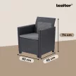 Claire XII 7 személyes sarokgarnitúra orlando asztallal