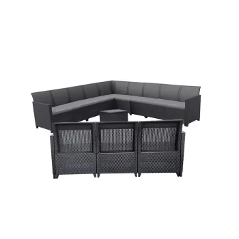   Claire IV 12 személyes kerti bútor garnitúra vigo tárolós asztallal