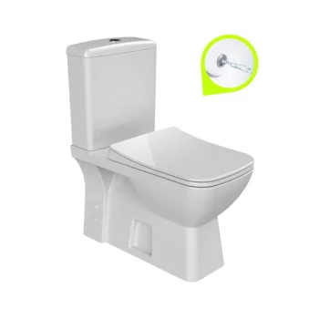   CeraStyle DURU monoblokk WC - BEÉPÍTETT bidé funkcióval -csaptelep nélkül -perem nélküli -mély öbl.