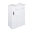 VivaStyle NIKA - fali függesztett - fürdőszobabútor CeraStyle 71100 mosdóval - JOBBOS - 42 x 24 cm