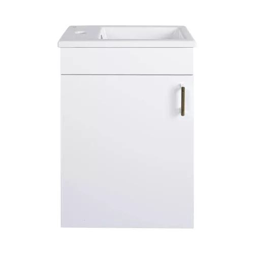 VivaStyle NIKA - fali függesztett - fürdőszobabútor CeraStyle 71100 mosdóval - BALOS - 42 x 24 cm