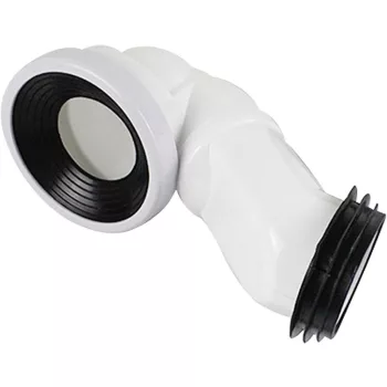  P-bekötőcső Viva ES monoblokkos WC-hez - ALSÓ bekötéshez - 90 / 110 mm