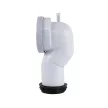 P-bekötőcső Viva ES monoblokkos WC-hez - ALSÓ bekötéshez - 90 / 110 mm
