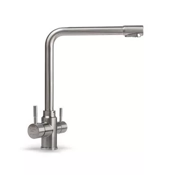 3 WAY víztisztítós csapelep, inox