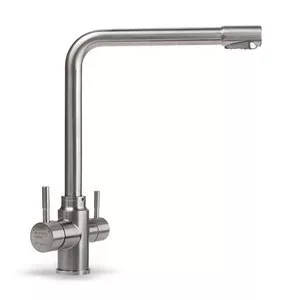 3 WAY víztisztítós csapelep, inox