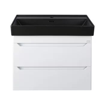   TMP SHARP 60 fali fürdőszobabútor - CeraStyle SHARP FEKETE mosdóval - 60 x 48 cm