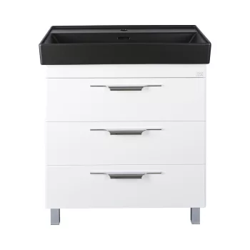   TMP TRIO 60 álló fürdőszobabútor - CeraStyle SHARP FEKETE mosdóval - 60 x 48 cm