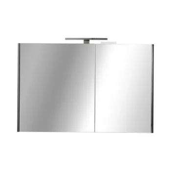   TMP SHARP - FEKETE - Tükrös fürdőszobai szekrény - 100 cm