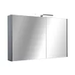 TMP SHARP - FEKETE - Tükrös fürdőszobai szekrény - 100 cm