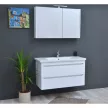TMP SHARP - FEKETE - Tükrös fürdőszobai szekrény - 100 cm