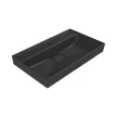 TMP LUX 80 fali fürdőszobabútor - CeraStyle SHARP FEKETE mosdóval - 80 x 48 cm