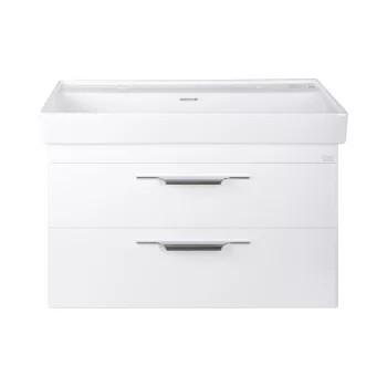   TMP LUX 100D fali fürdőszobabútor - CeraStyle SHARP 37600 DUPLA csaplyukas mosdóval - 100 x 48 cm