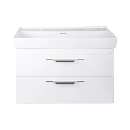 TMP LUX 100D fali fürdőszobabútor - CeraStyle SHARP 37600 DUPLA csaplyukas mosdóval - 100 x 48 cm