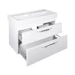 TMP LUX 100D fali fürdőszobabútor - CeraStyle SHARP 37600 DUPLA csaplyukas mosdóval - 100 x 48 cm
