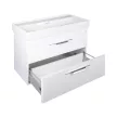 TMP LUX 100D fali fürdőszobabútor - CeraStyle SHARP 37600 DUPLA csaplyukas mosdóval - 100 x 48 cm