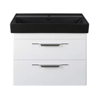   TMP LUX 100 fali fürdőszobabútor - CeraStyle SHARP FEKETE mosdóval - 100 x 48 cm