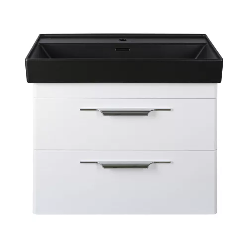 TMP LUX 100 fali fürdőszobabútor - CeraStyle SHARP FEKETE mosdóval - 100 x 48 cm