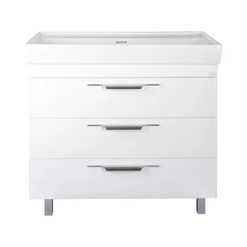   TMP TRIO 100D álló fürdőszobabútor - CeraStyle SHARP - 37600 DUPLA csaplyukas mosdóval - 100 x 48 cm