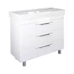 TMP TRIO 100D álló fürdőszobabútor - CeraStyle SHARP - 37600 DUPLA csaplyukas mosdóval - 100 x 48 cm