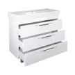 TMP TRIO 100D álló fürdőszobabútor - CeraStyle SHARP - 37600 DUPLA csaplyukas mosdóval - 100 x 48 cm
