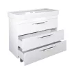 TMP TRIO 100D álló fürdőszobabútor - CeraStyle SHARP - 37600 DUPLA csaplyukas mosdóval - 100 x 48 cm