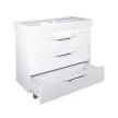 TMP TRIO 100D álló fürdőszobabútor - CeraStyle SHARP - 37600 DUPLA csaplyukas mosdóval - 100 x 48 cm