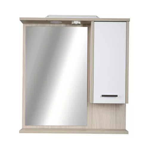 TMP ZX - SONOMA - Tükrös fürdőszobai szekrény LED világítással - 75 x 80 cm