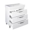 TMP TRIO 80 álló fürdőszobabútor - CeraStyle SHARP - 37300 mosdóval - 80 x 48 cm