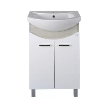   TMP ZX 55 - SONOMA - álló fürdőszobabútor - Sanovit ZENON - 6055 porcelán mosdóval - 55 x 44 cm