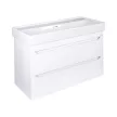 TMP SHARP 100 fali fürdőszobabútor - CeraStyle SHARP - 37600 DUPLA csaplyukas mosdóval - 100 x 48 cm