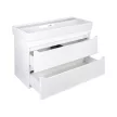 TMP SHARP 100 fali fürdőszobabútor - CeraStyle SHARP - 37600 DUPLA csaplyukas mosdóval - 100 x 48 cm