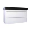 TMP SHARP 100 fali fürdőszobabútor - CeraStyle SHARP FEKETE mosdóval - 100 x 48 cm