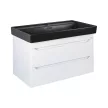 TMP SHARP 100 fali fürdőszobabútor - CeraStyle SHARP FEKETE mosdóval - 100 x 48 cm
