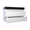 TMP SHARP 100 fali fürdőszobabútor - CeraStyle SHARP FEKETE mosdóval - 100 x 48 cm