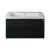 TMP SHARP 105 - FEKETE - fali fürdőszobabútor- Sanovit LUXURY 11105 mosdóval - 105 x 46 cm