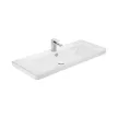 TMP SHARP 105 - FEKETE - fali fürdőszobabútor- Sanovit LUXURY 11105 mosdóval - 105 x 46 cm