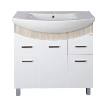   TMP ZX 85 - SONOMA - álló fürdőszobabútor - Sanovit ZENON - 6085 porcelán mosdóval - 86 x 50 cm