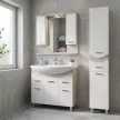 TMP ZX 85 - SONOMA - álló fürdőszobabútor - Sanovit ZENON - 6085 porcelán mosdóval - 86 x 50 cm