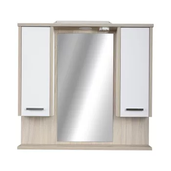   TMP ZX - SONOMA - Tükrös fürdőszobai szekrény LED világítással - 85 x 80 cm
