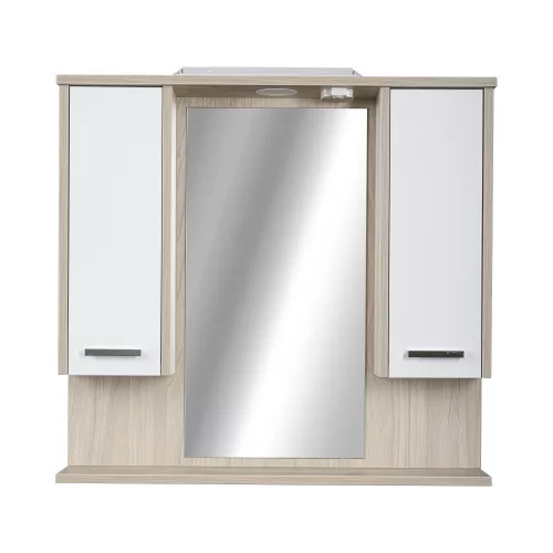 TMP ZX - SONOMA - Tükrös fürdőszobai szekrény LED világítással - 85 x 80 cm