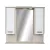 TMP ZX - SONOMA - Tükrös fürdőszobai szekrény LED világítással - 85 x 80 cm